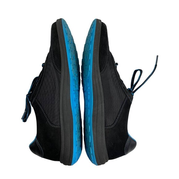SAS Womens Black Sporty Lace-Up Walking Shoes Blue Accents Tripad Comfort SZ 9S - Picture 5 of 9